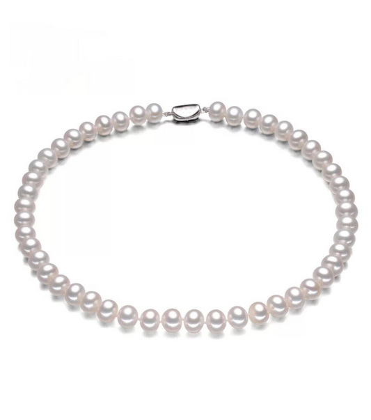 Collar Clásico de Perlas en Plata 925