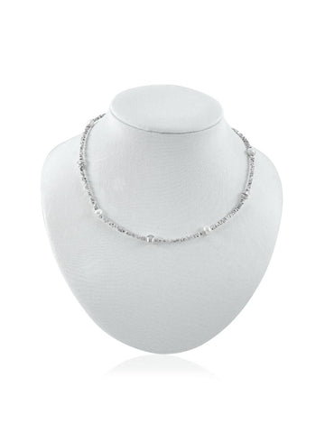Collar Júpiter con Perlas y Cuentas de Plata 925