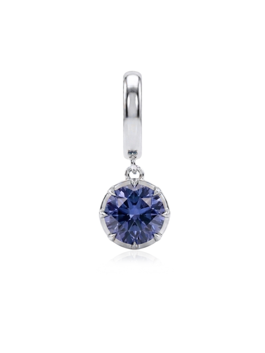 Charm Diciembre Tanzanita en Plata 925 y Oro de 18kt