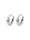 Arracadas Firmamento con Zirconia 5A en Plata 925 y Baño de Oro Blanco de 18 kt.