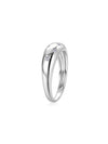 Anillo Firmamento con Diamantes Moissanite en Plata 925 y Baño de Oro Blanco de 18 kt.