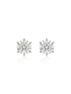 Aretes Circulares 1ct con Moissanite en Plata 925 y Baño de Oro de 18 kt