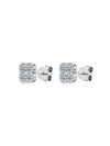 🎁 Aretes con Diamante Moissanite en Plata 925 con Baño de Oro de 18 kt 🎁 Royal Clover