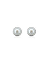 Aretes Helios con Perla 2 en 1 en Plata 925 y Baño de Oro Blanco de 18 kt.