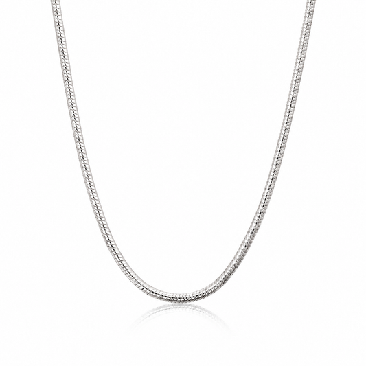 Collar Serpiente Baño de Oro de 18 kt