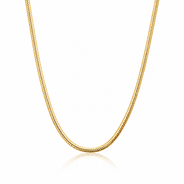 Collar Serpiente Baño de Oro de 18 kt