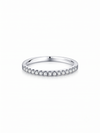 Media Churumbela Moissanite en Plata 925 y Baño de Oro Blanco de 18 kt