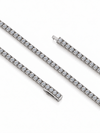 Brazalete Tennis 2mm con Moissanite en Plata 925 y Baño de Oro Blanco de 18 kt