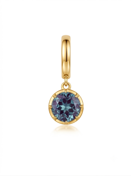 Charm Junio Alejandrita en Plata 925 y Oro de 18 kt