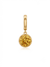 Charm Noviembre Citrino en Plata 925 y Oro de 18kt