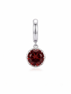 Charm Enero Granate en Plata 925 y Oro de 18 kt