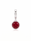 Charm Julio Rubí en Plata 925 y Oro de 18 kt